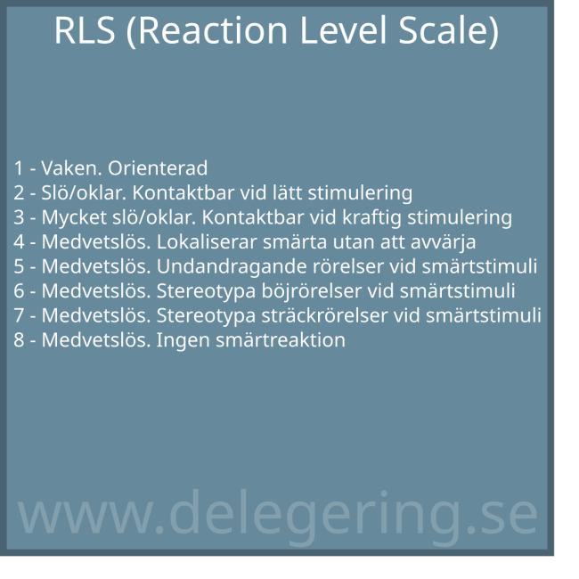 RLS 85 (reaction level scale)
