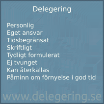 Checklista Delegering