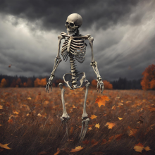 Skelett (genererad med hjälp av Canva AI)